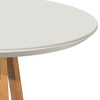 Manhattan Comfort Circle Duffy 45.27 Round Dining Table in Off White, 45.27 W, 45.27 L, 30.86 H, MDF Top, Off White 1018551